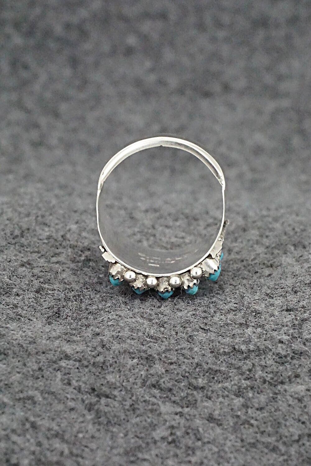 Turquoise & Sterling Silver Ring - Stephen Haloo - Size 7