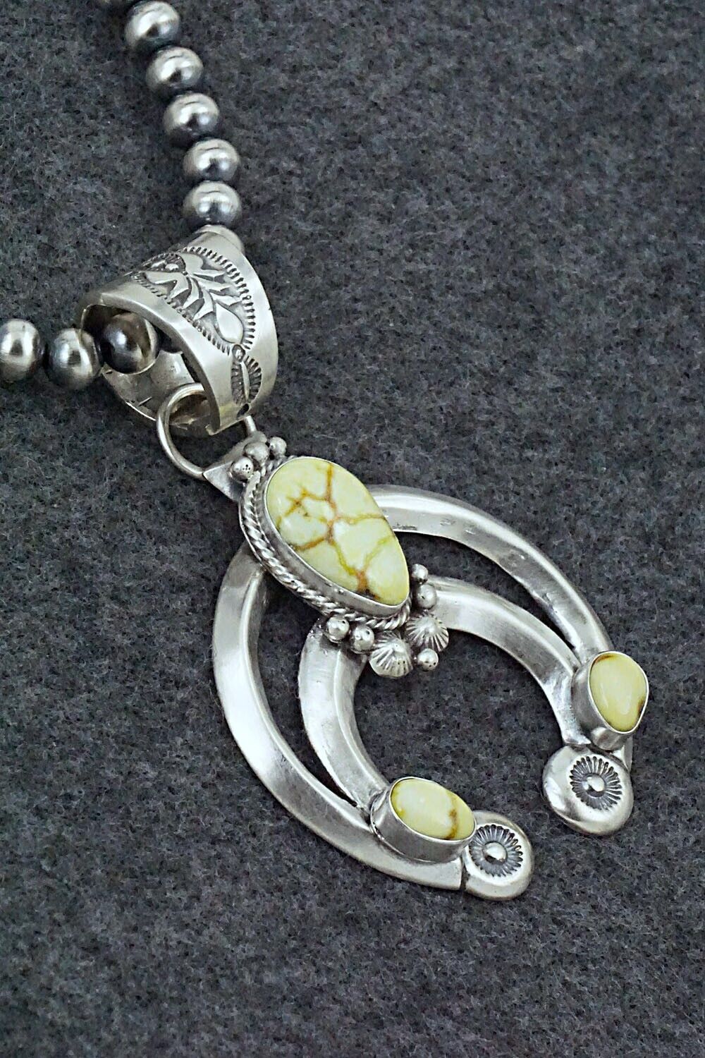 Variscite & Sterling Silver Necklace - Paige Gordon