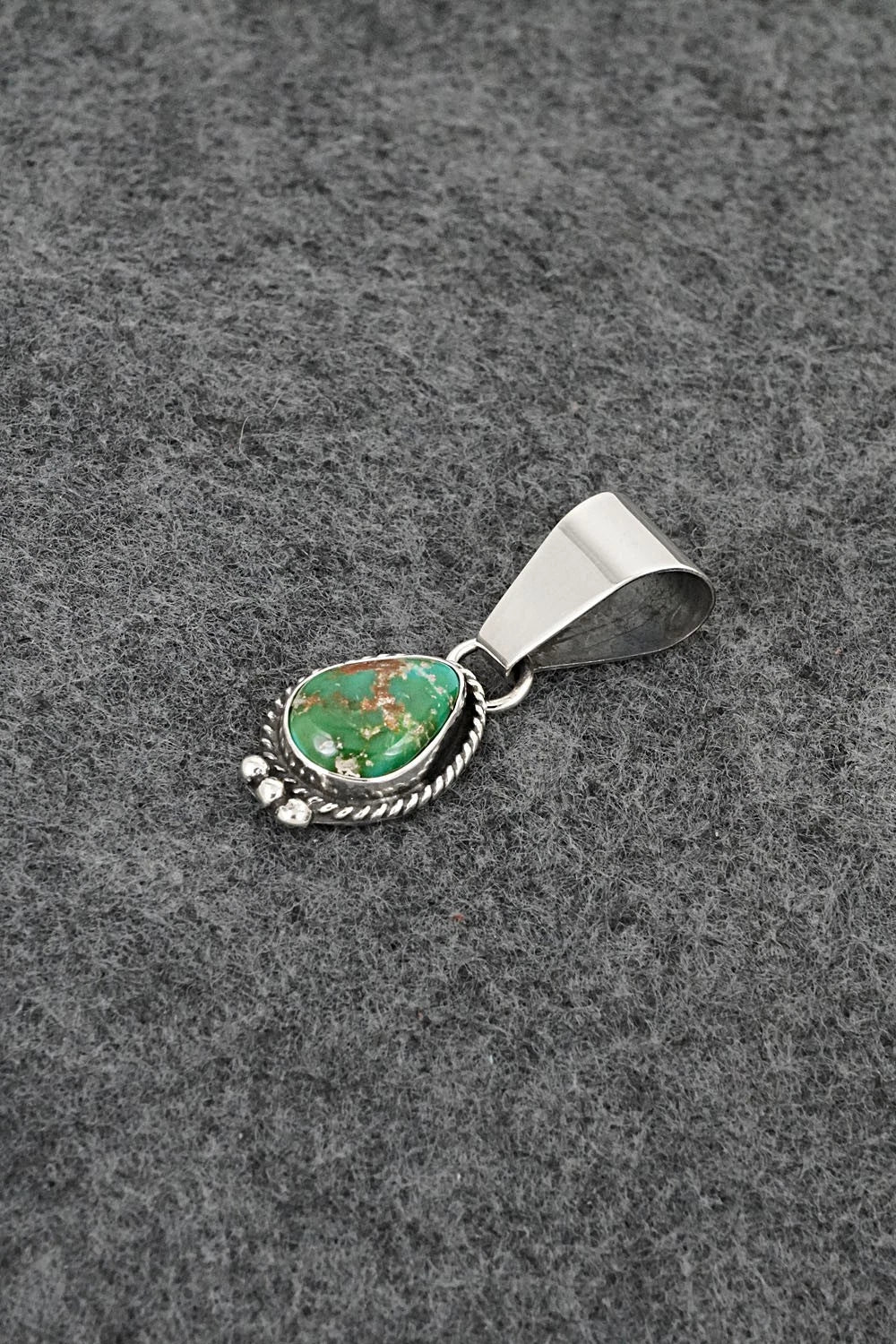 Turquoise & Sterling Silver Pendant - Rosemary Saunders