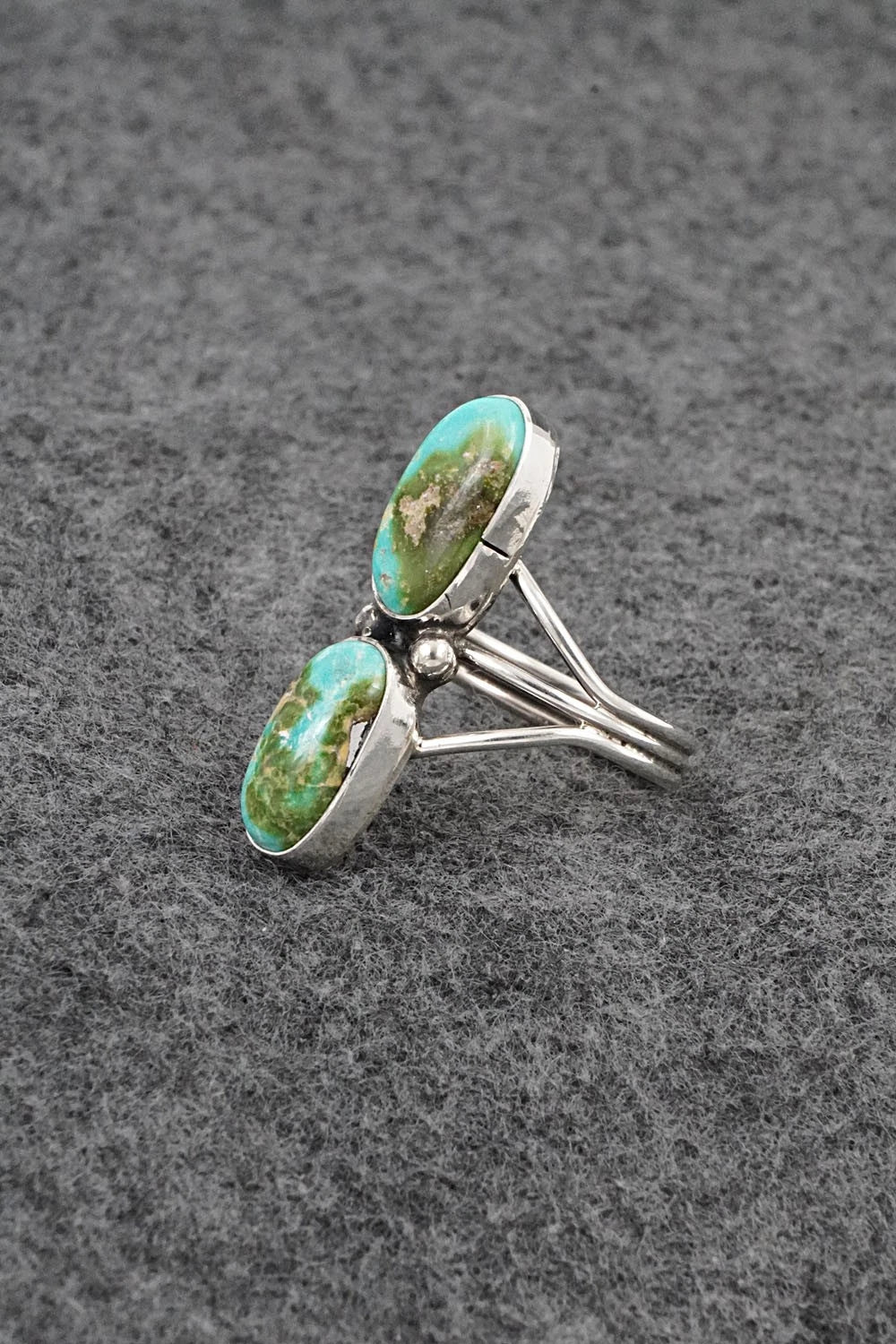 Turquoise & Sterling Silver Ring - Eugene Gruber - Size 9