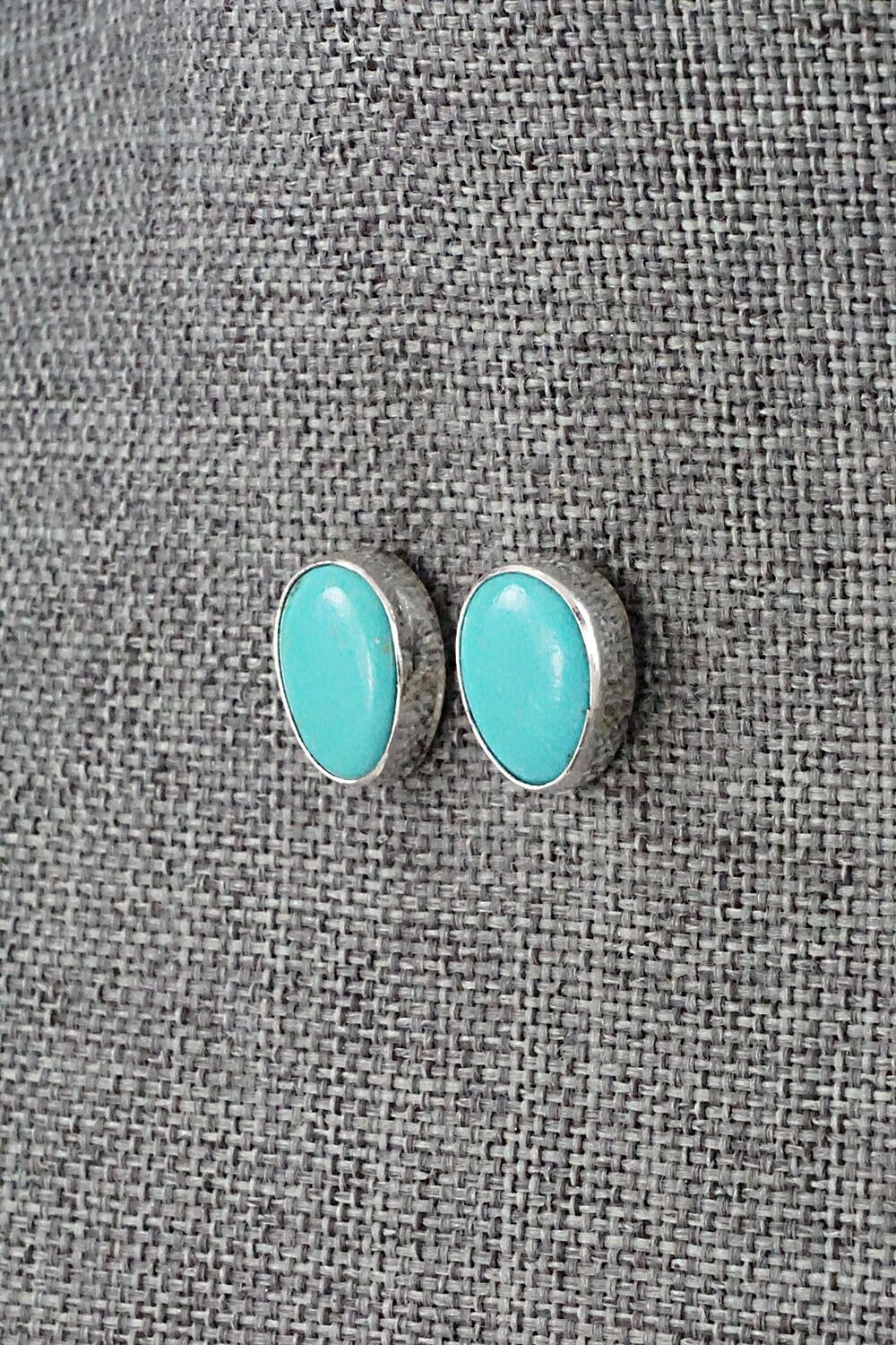 Turquoise & Sterling Silver Earrings - Marco Begaye