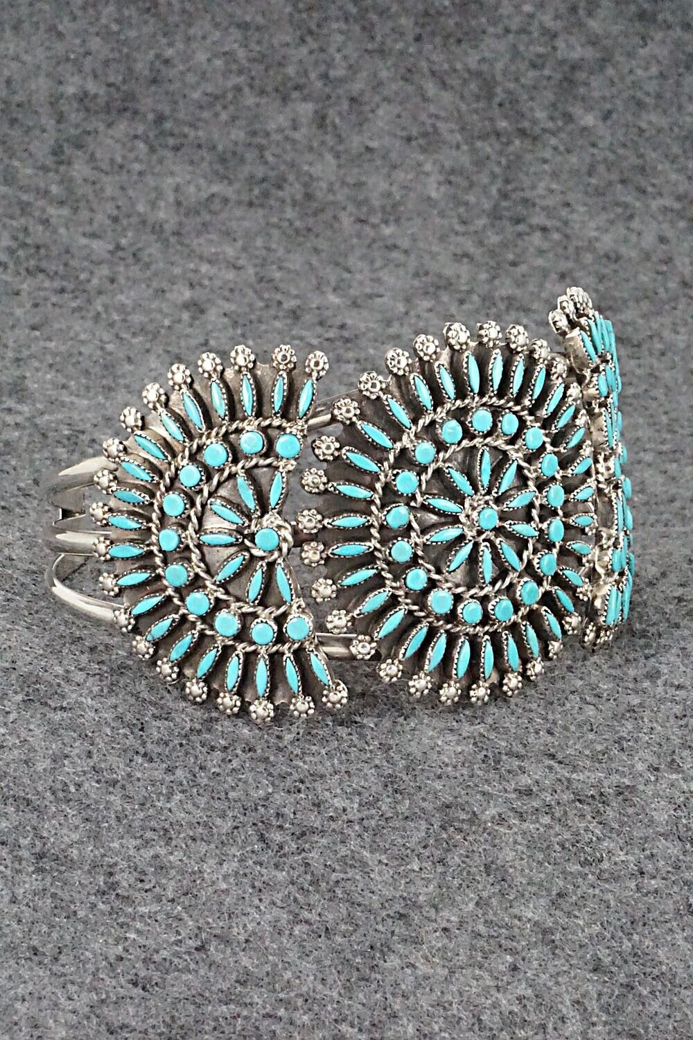 Turquoise & Sterling Silver Bracelet - Merlinda Chavez