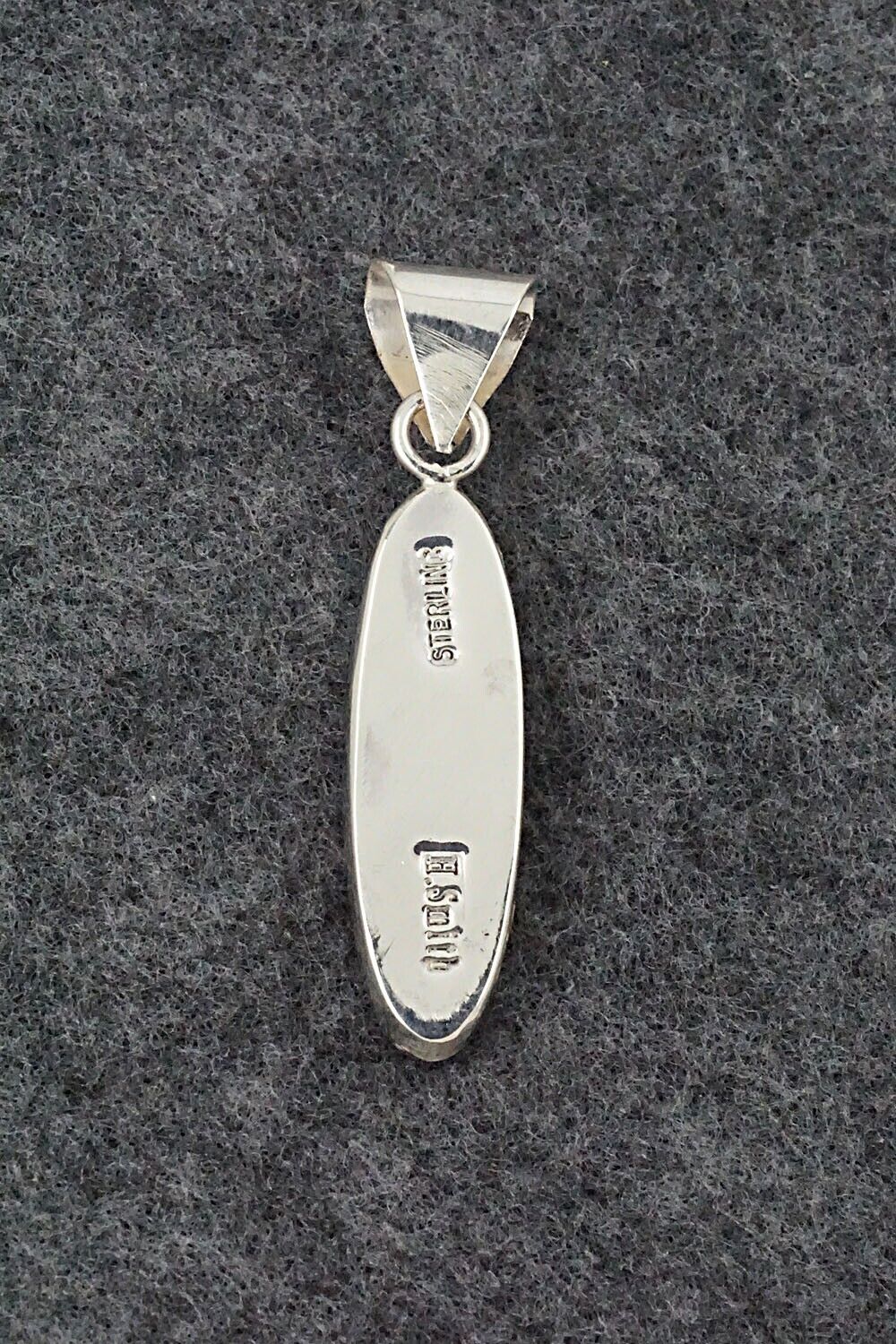 White Buffalo & Sterling Silver Pendant - Harold Smith