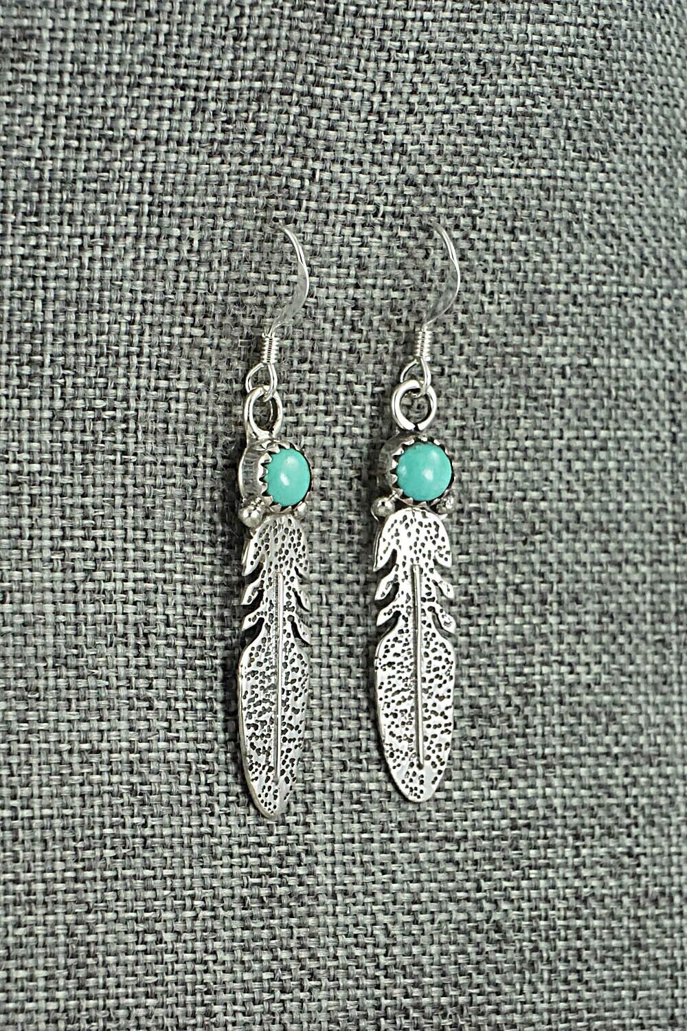 Turquoise & Sterling Silver Earrings - Sharon McCarthy