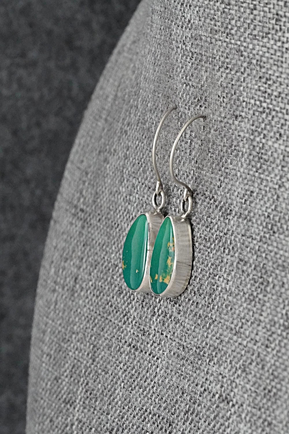 Turquoise & Sterling Silver Earrings - Rosemary Saunders