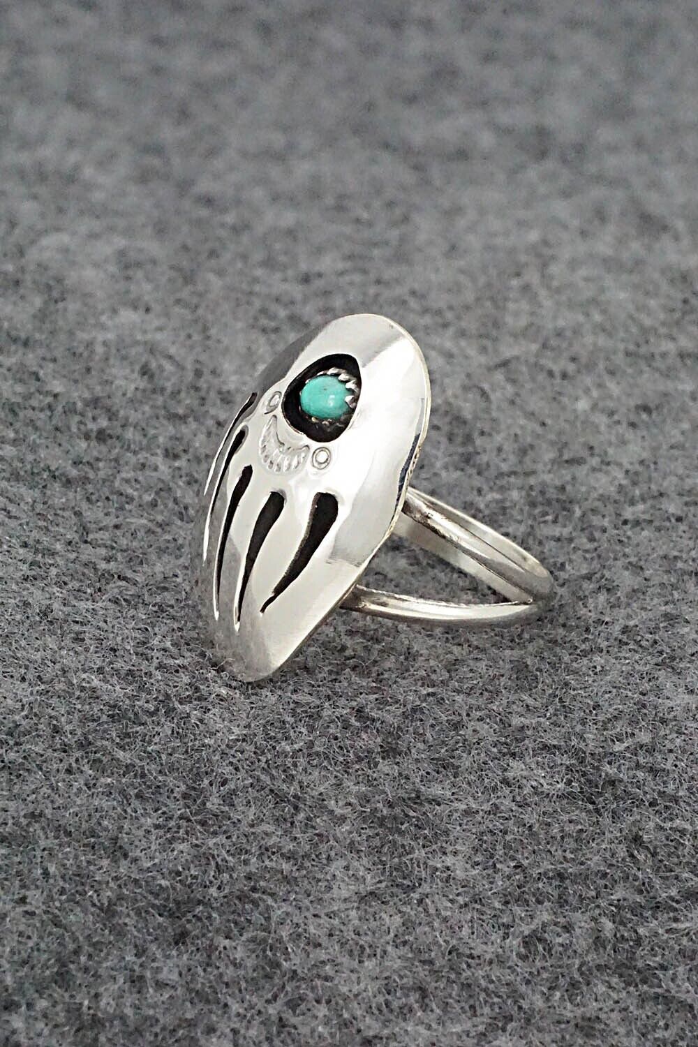 Turquoise & Sterling Silver Ring - Ervin Begay - Size 9