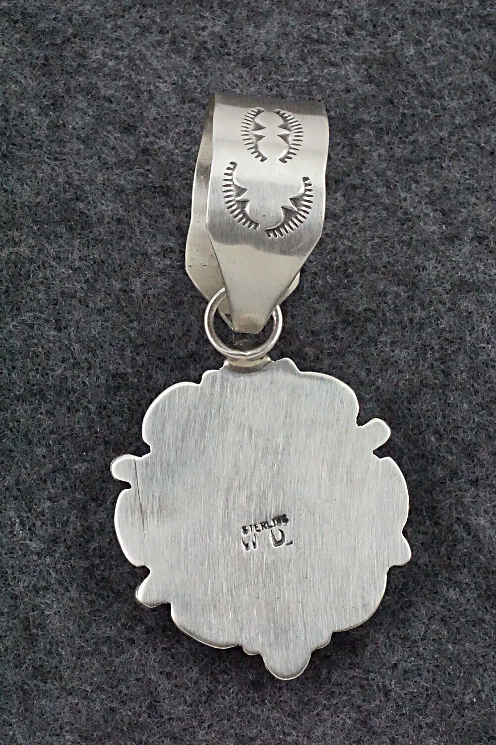 Spiny Oyster and Sterling Silver Pendant - Wilson Dawes