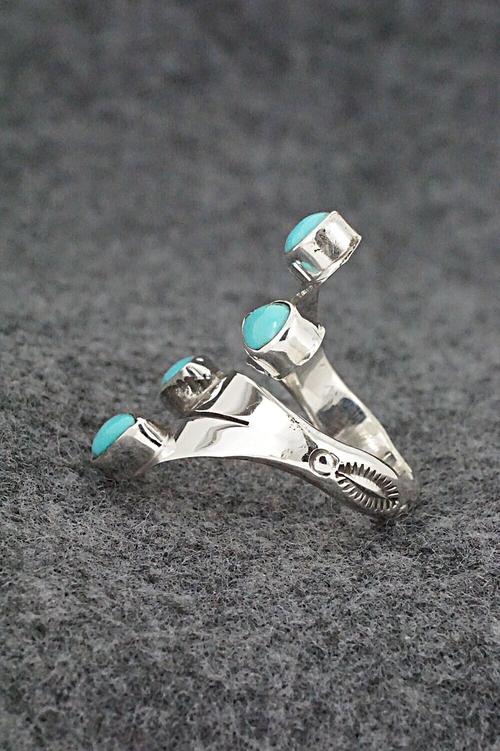 Turquoise & Sterling Silver Ring - Thomas Yazzie - Size 6