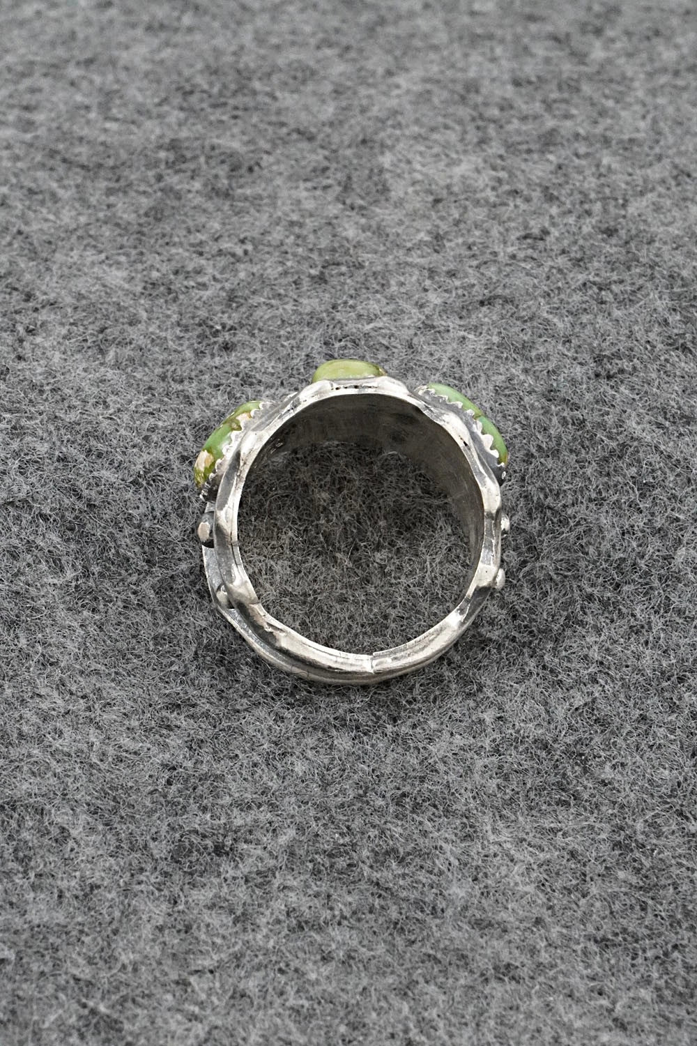 Turquoise & Sterling Silver Ring - Genevieve Francisco - Size 8
