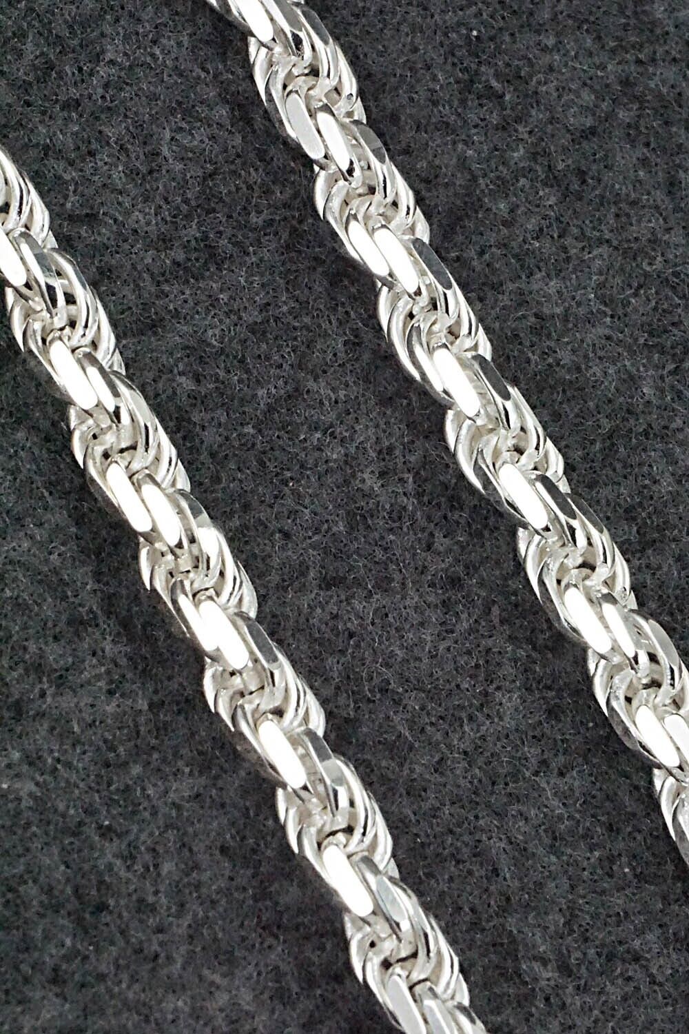 Sterling Silver Chain Necklace - Sterling Silver 20"