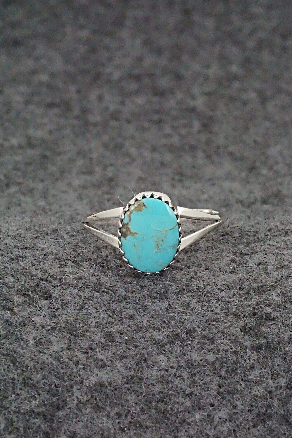 Turquoise & Sterling Silver Ring - Sharon McCarthy - Size 8.25
