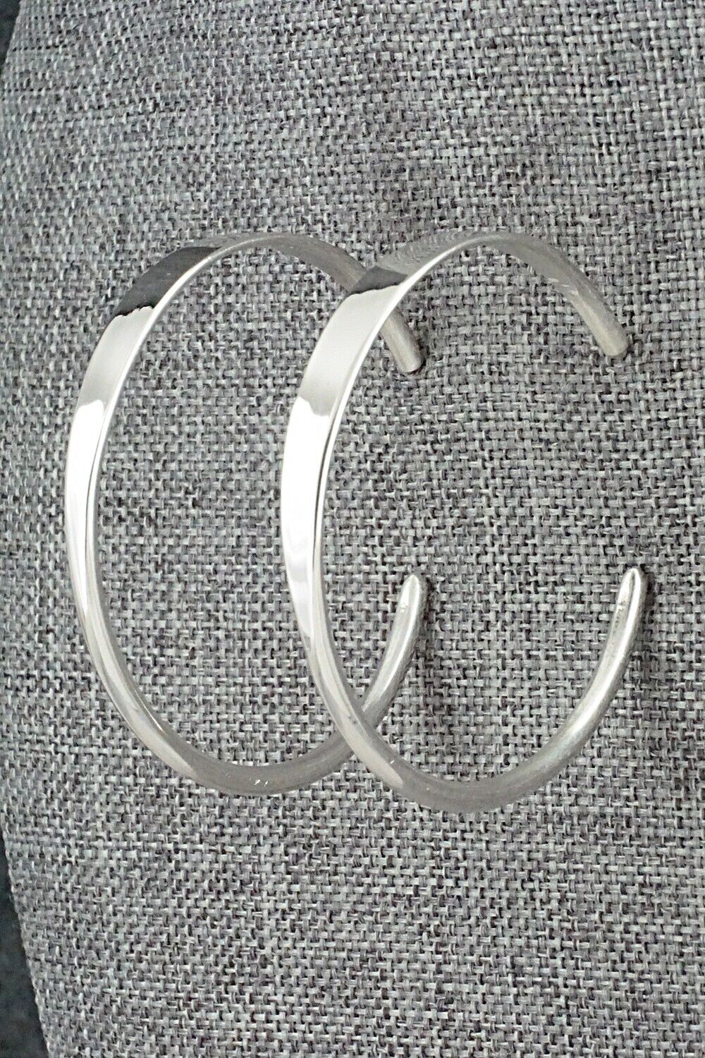 Sterling Silver Hoop Earrings - Elaine Tahe