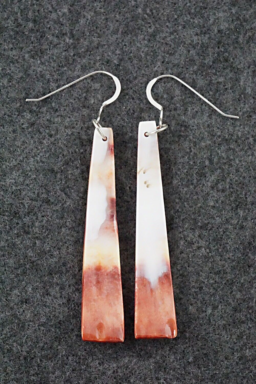 Spiny Oyster & Sterling Silver Earrings - Jesus Espino