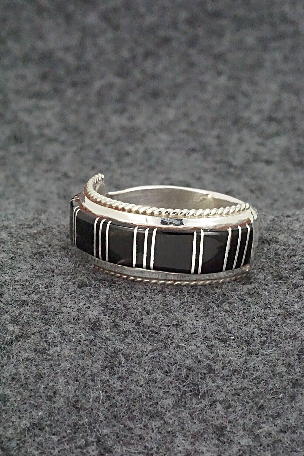 Onyx & Sterling Silver Ring - Deirdre Luna Panteah - Size 13.5