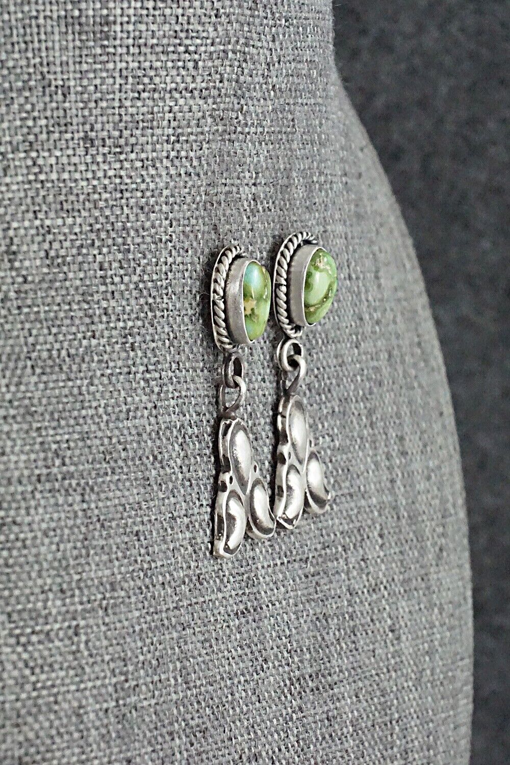 Turquoise & Sterling Silver Earrings - Bobby Platero