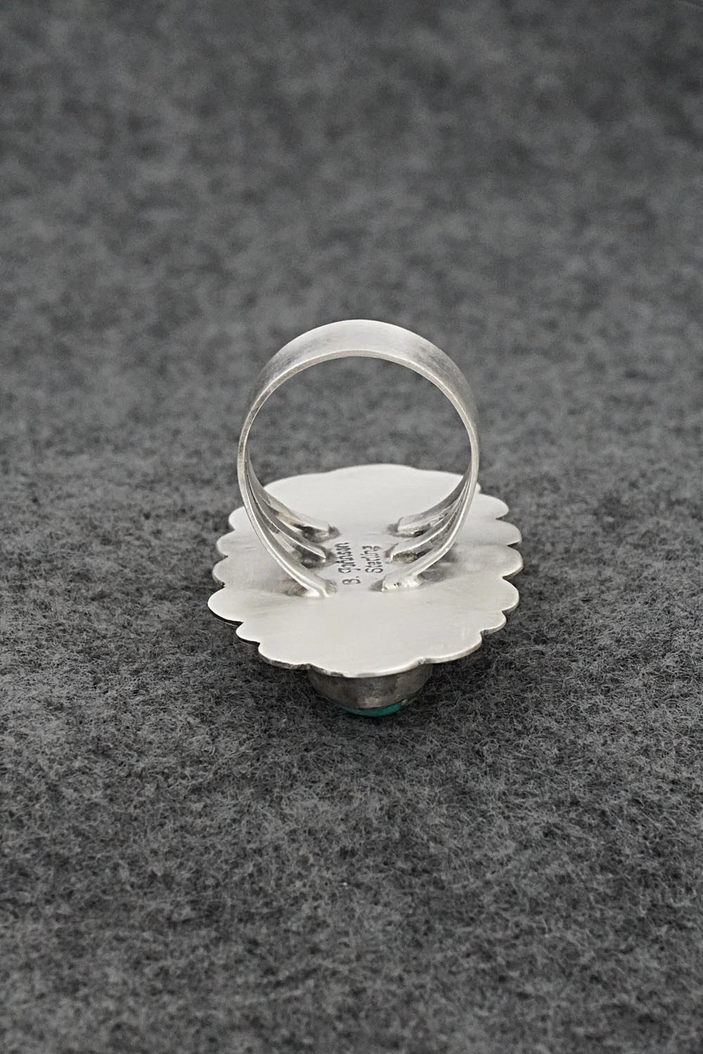 Turquoise & Sterling Silver Ring - Bobby Johnson - Size 8