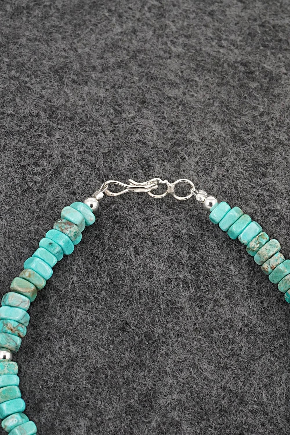 Turquoise & Sterling Silver Bracelet - Doreen Jake
