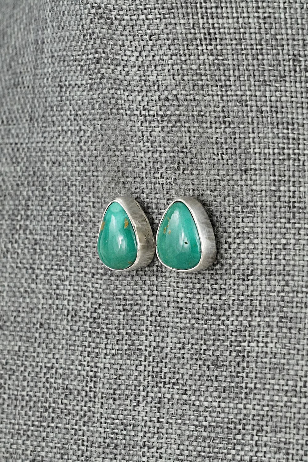 Turquoise & Sterling Silver Earrings - Rosemary Saunders