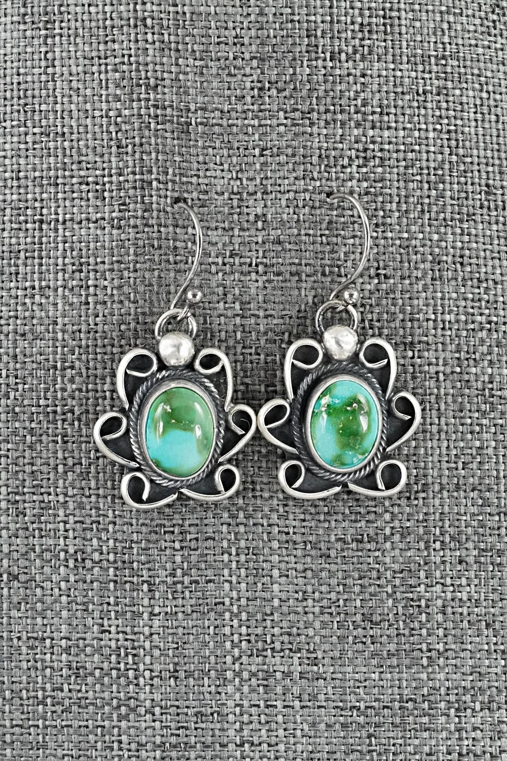 Turquoise & Sterling Silver Squash Blossom Set - Darrin Livingston