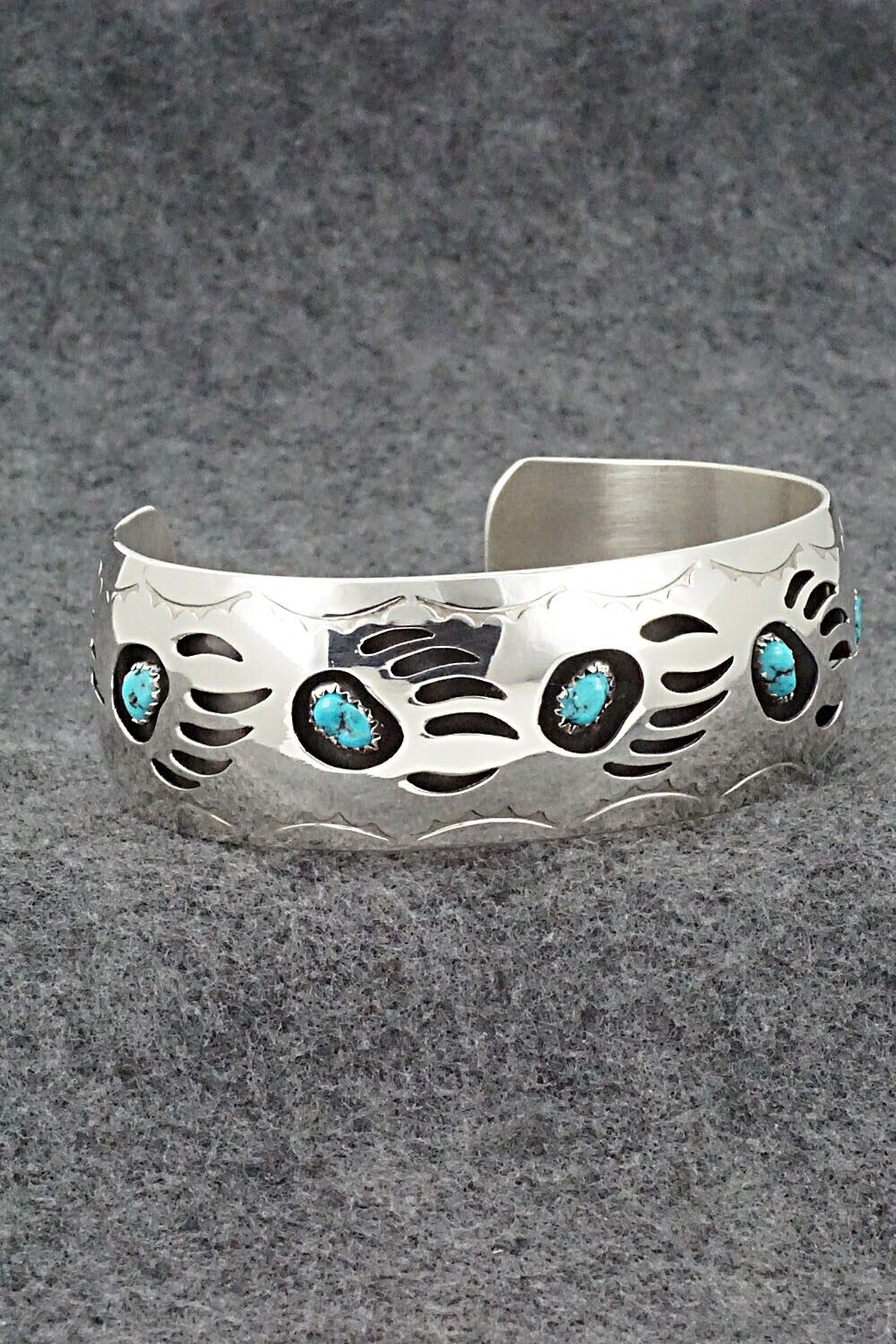 Turquoise & Sterling Silver Bracelet - Pearlene Spencer