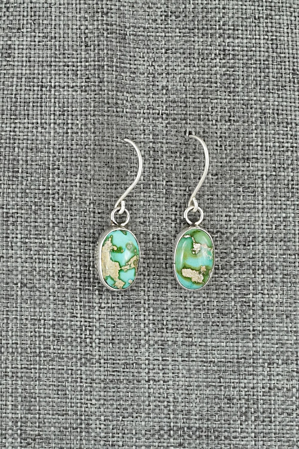 Turquoise & Sterling Silver Earrings - Rosemary Saunders