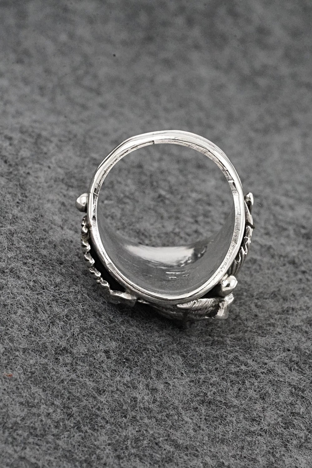 Turquoise & Sterling Silver Ring - Darrell Morgan - Size 11