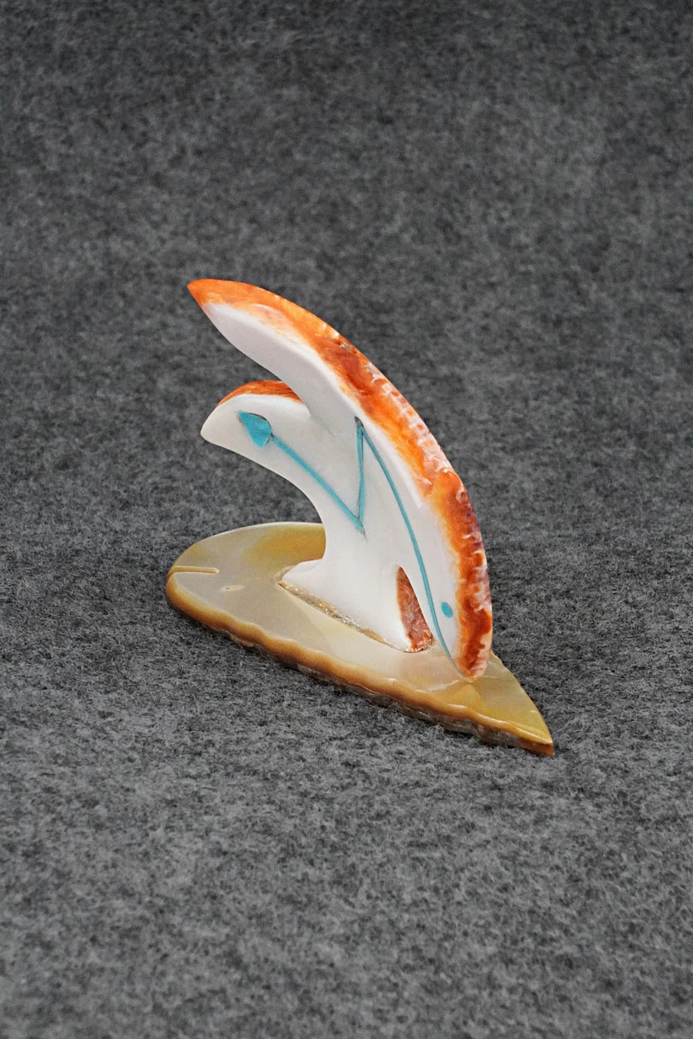 Dinosaur Zuni Fetish Carving - Kenric Laiwakete
