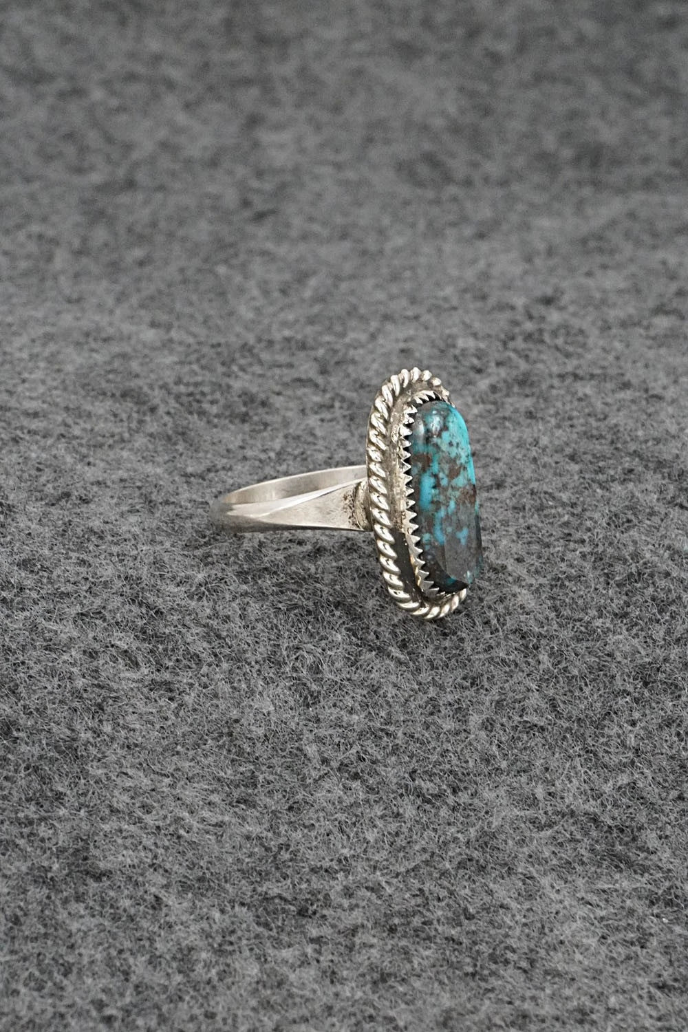Turquoise & Sterling Silver Ring - Darius Arviso - Size 7.25