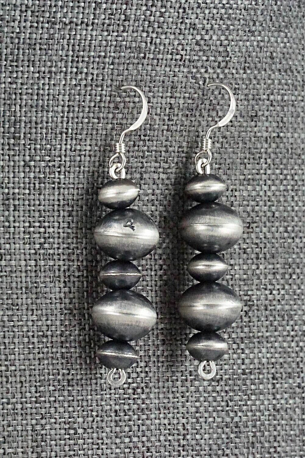 Sterling Silver Navajo Pearl Earrings - Preston Haley