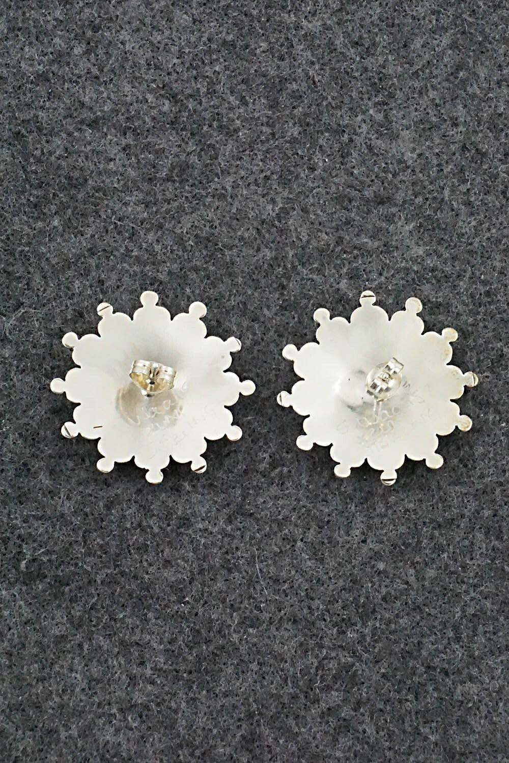 Turquoise & Sterling Silver Earrings - Samantha Waatsa