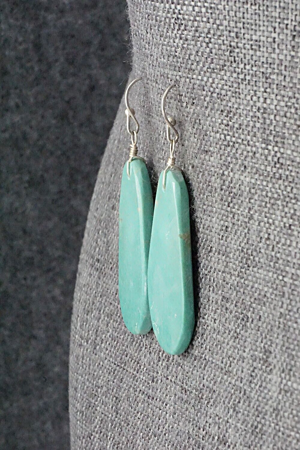 Turquoise & Sterling Silver Earrings - Joe Garcia