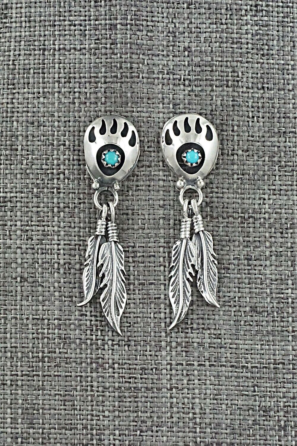 Turquoise & Sterling Silver Earrings - Annie Spencer