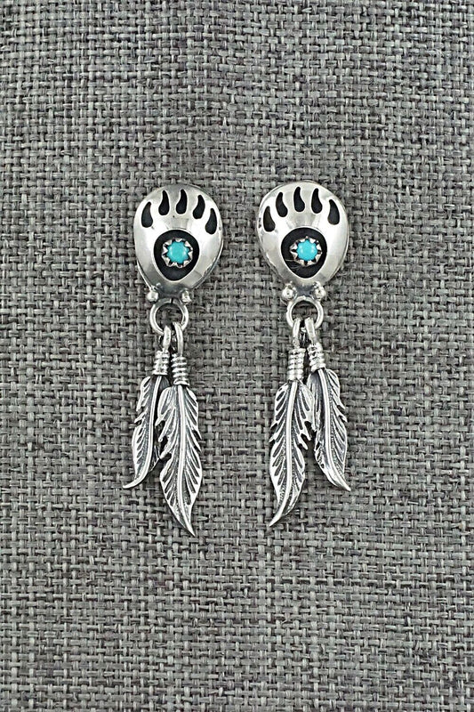 Turquoise & Sterling Silver Earrings - Annie Spencer