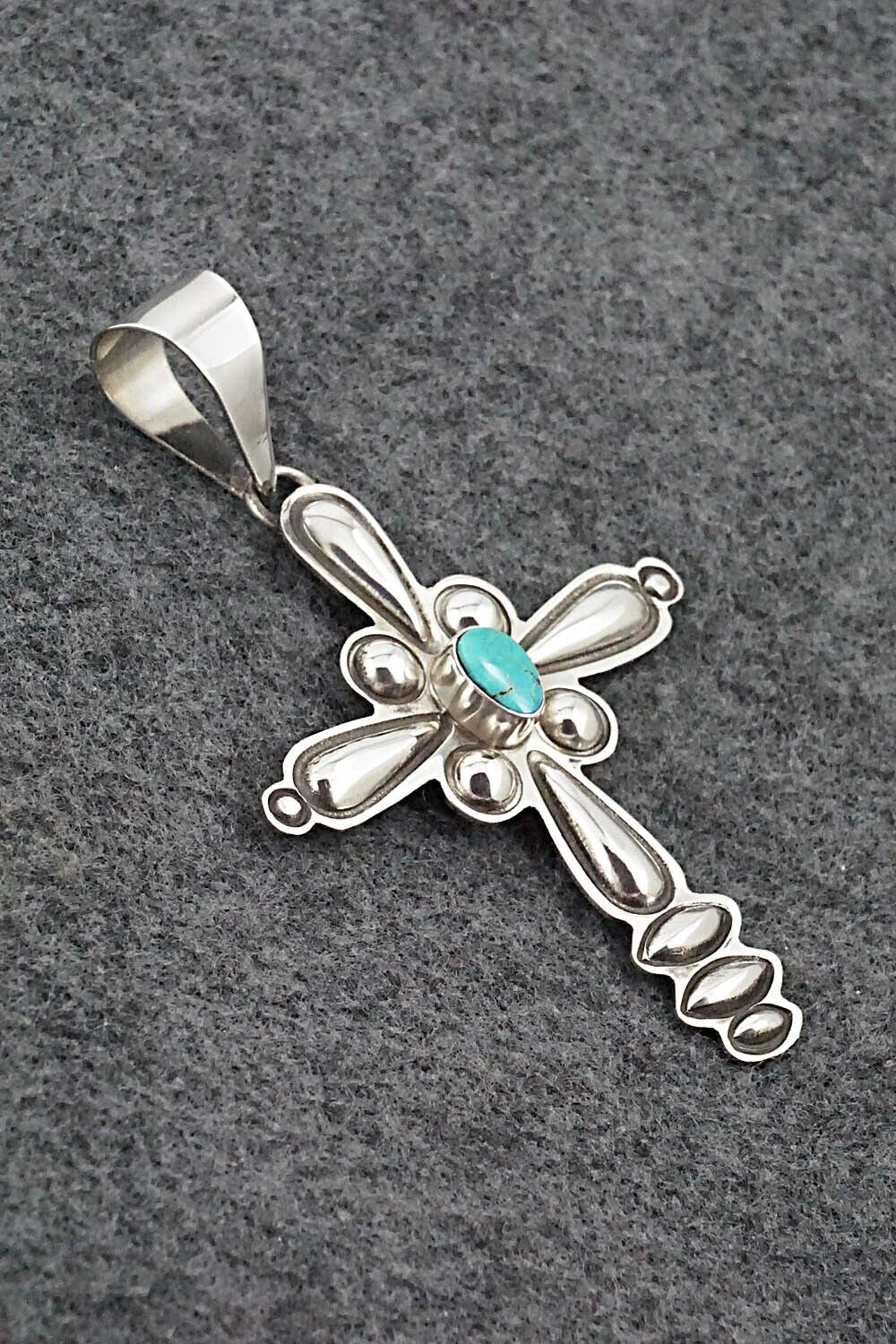 Turquoise & Sterling Silver Pendant - Alex Sanchez