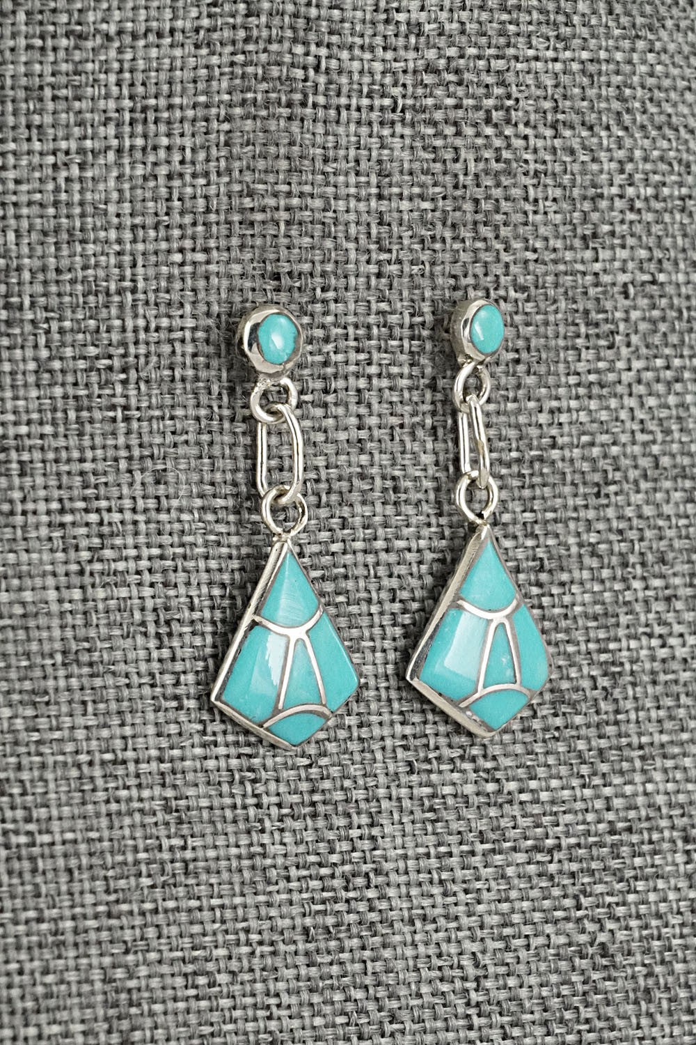 Turquoise & Sterling Silver Earrings - Orena Leekya