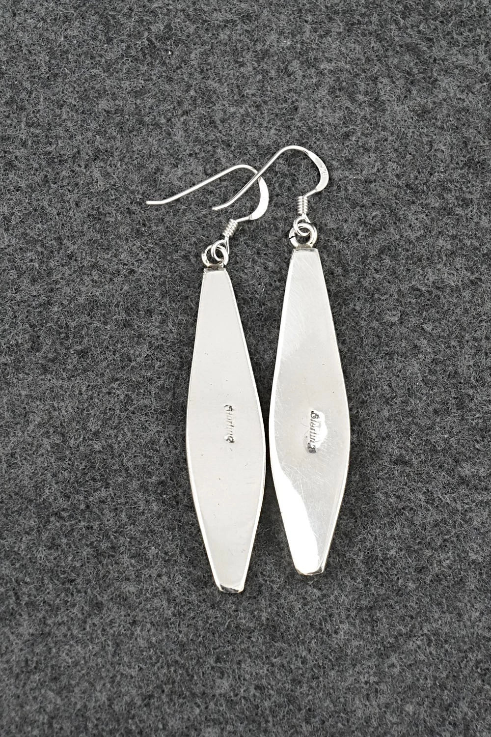 Turquoise, Coral & Sterling Silver Earrings - Paul Largo