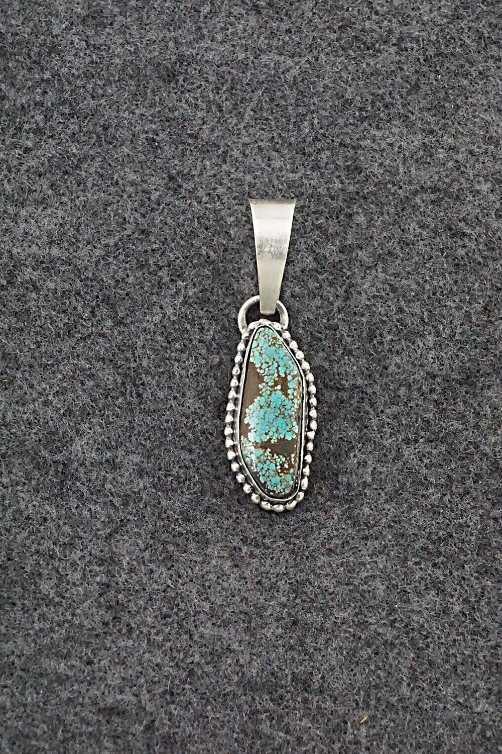 Turquoise & Sterling Silver Pendant - Randy Billy