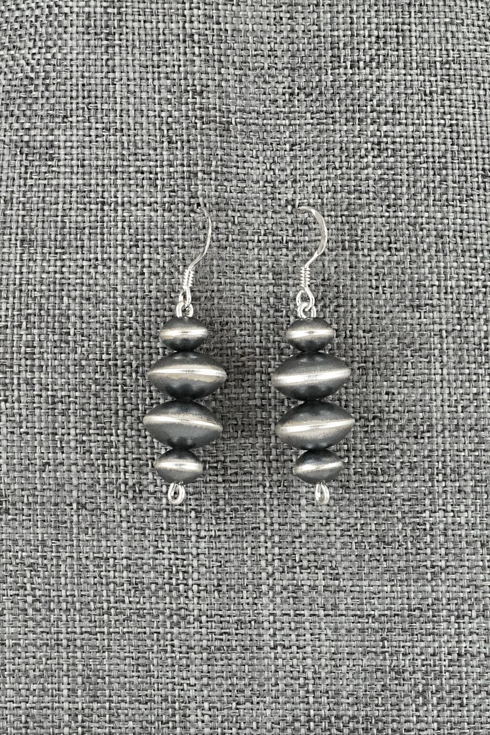 Sterling Silver Navajo Pearl Earrings - Preston Haley