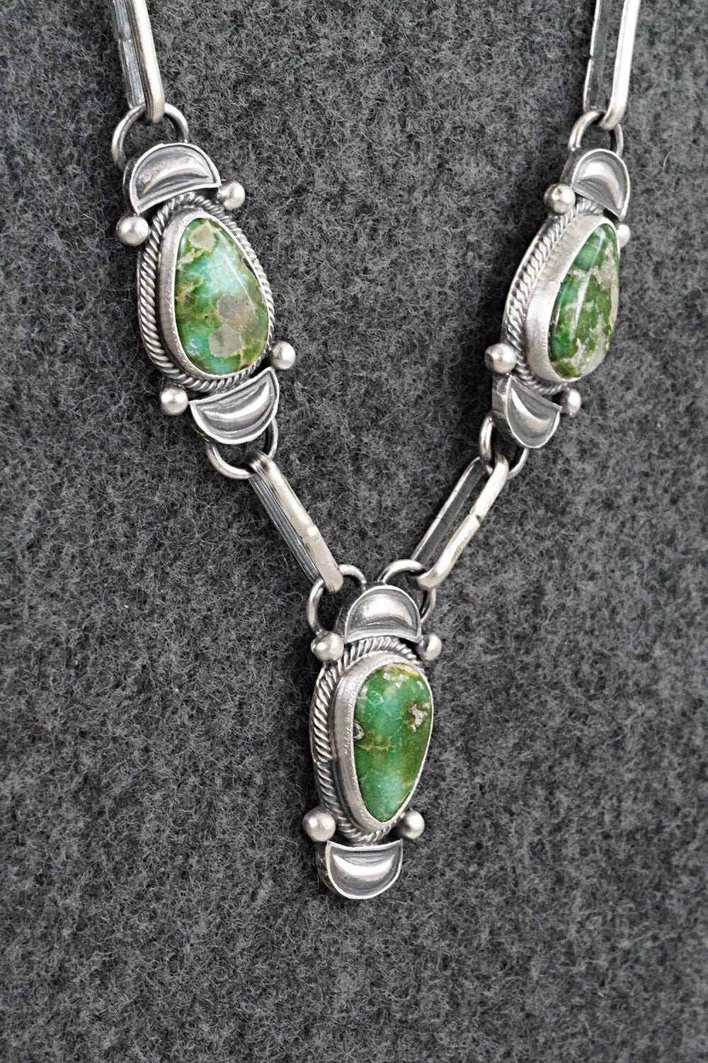 Turquoise & Sterling Silver Necklace - Derrick Gordon