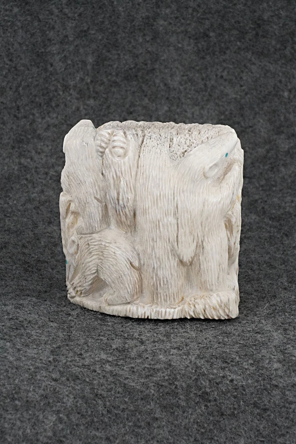 Bears and Eagles Zuni Fetish Carving - Destry Siutza