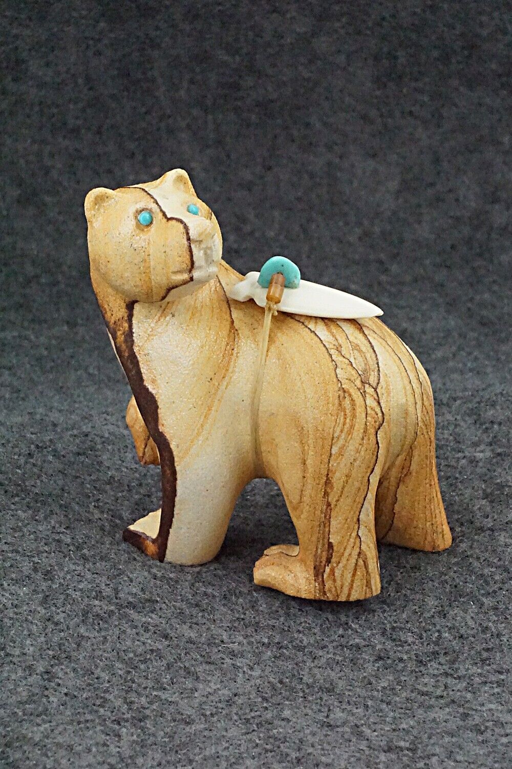 Bear Zuni Fetish Carving - Albert Eustace, Sr.