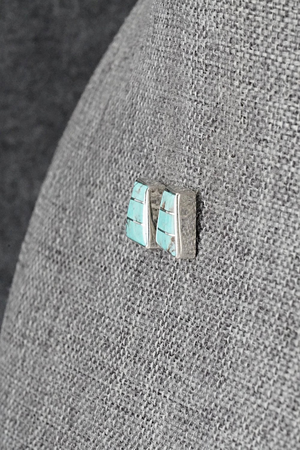 Turquoise and Sterling Silver Earrings - Michelle Haloo