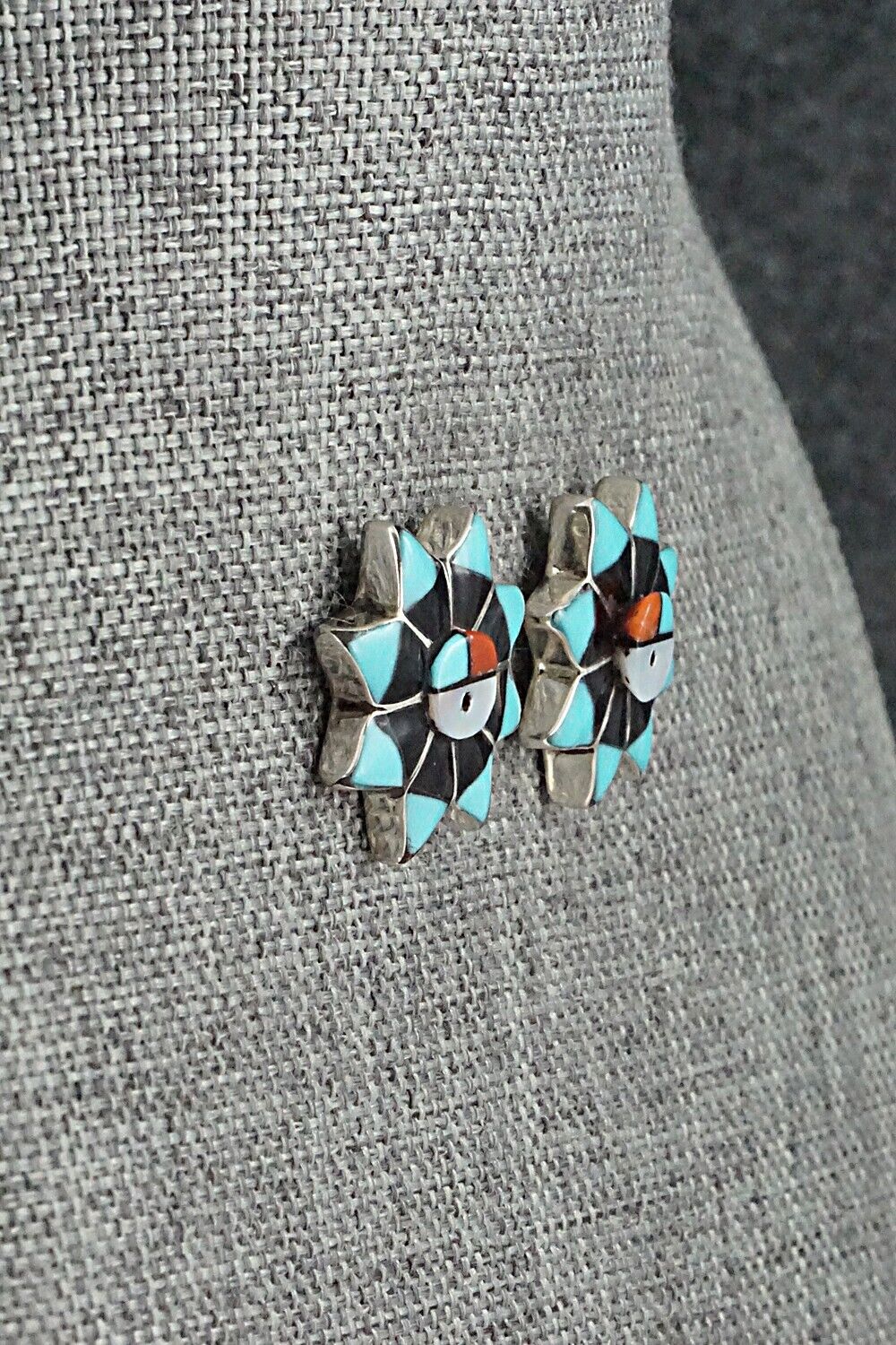 Multi Stone & Sterling Silver Earrings - Clayton Vacit