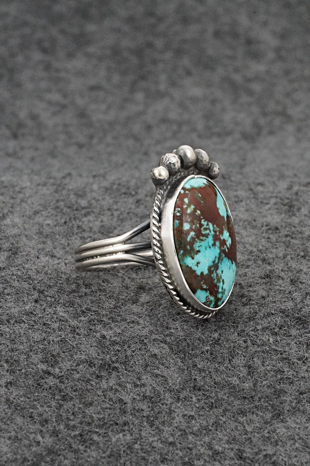 Turquoise & Sterling Silver Ring - Rena Begay - Size 8