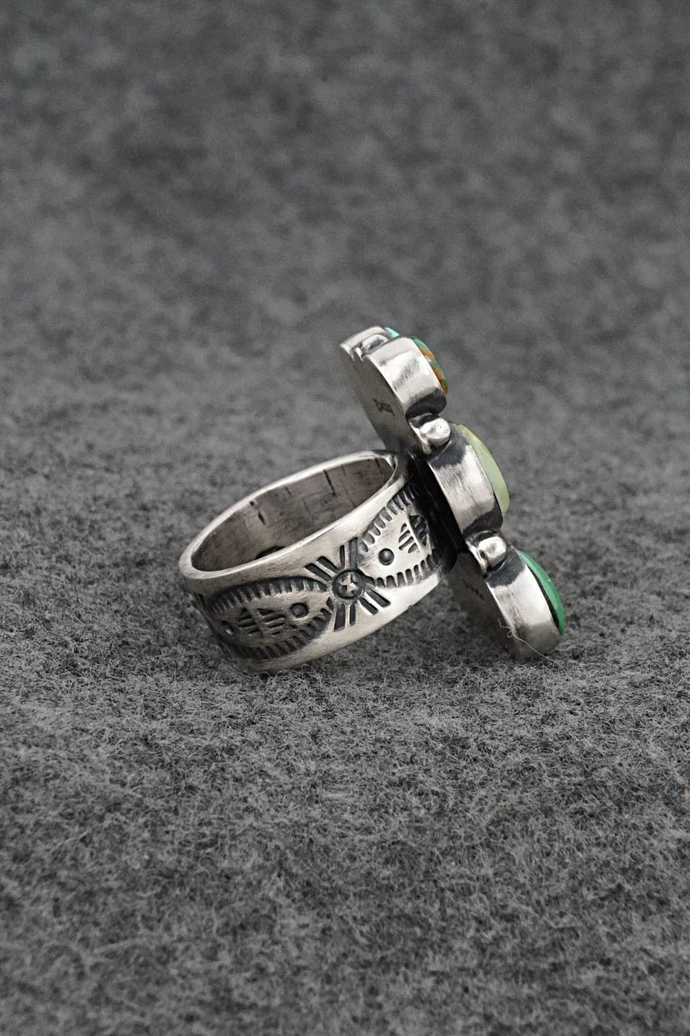 Turquoise & Sterling Silver Ring - Angela Martin - Size 7