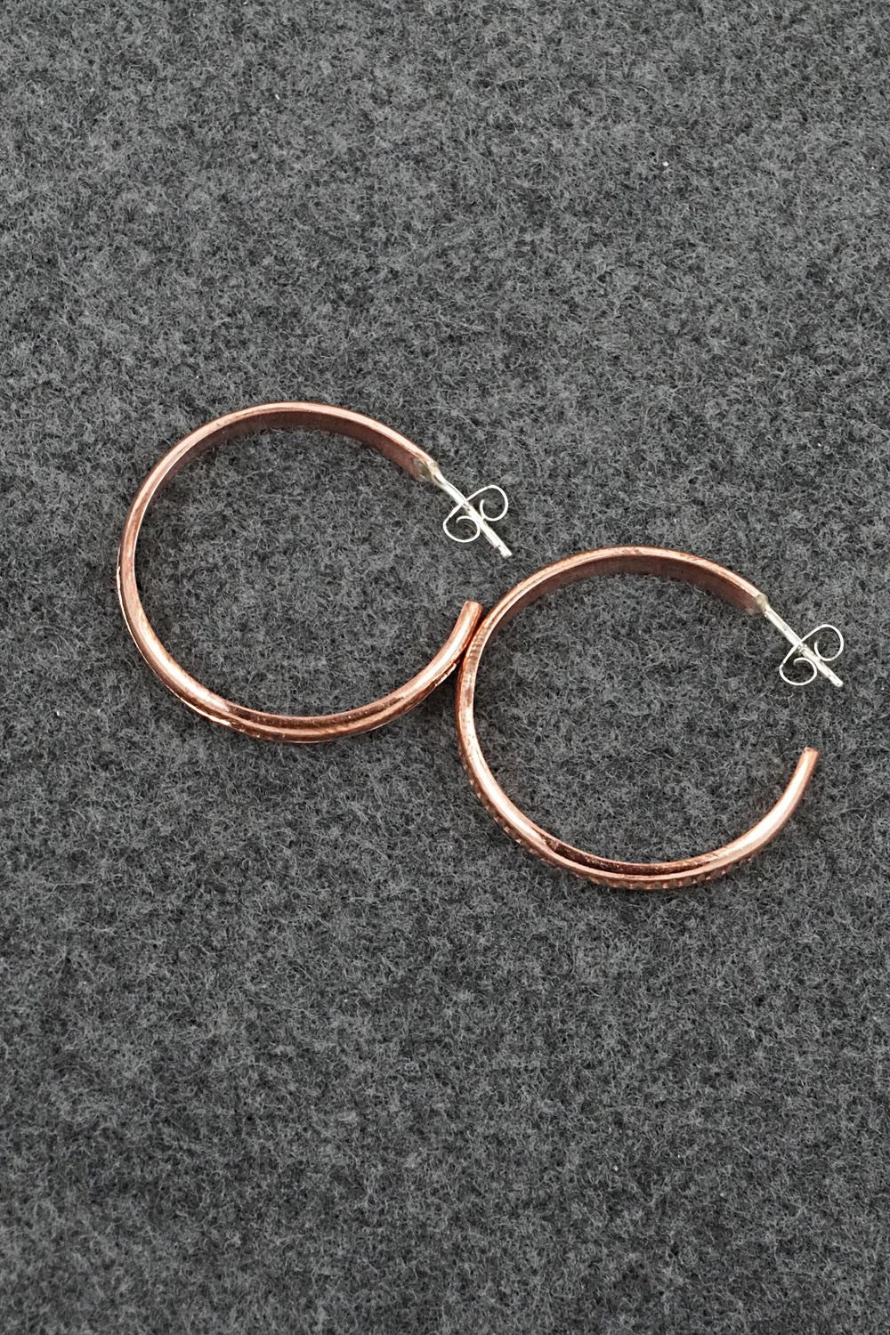 Copper Hoop Earrings - Elaine Tahe