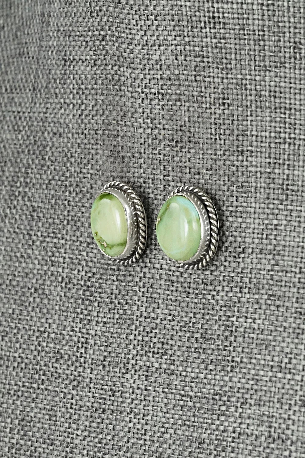 Turquoise & Sterling Silver Earrings - Rosemary Saunders