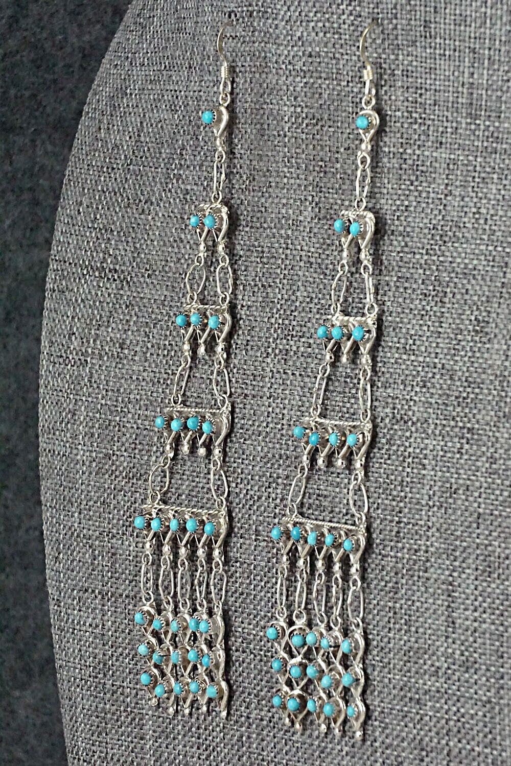 Turquoise & Sterling Silver Earrings - Waylon Johnson