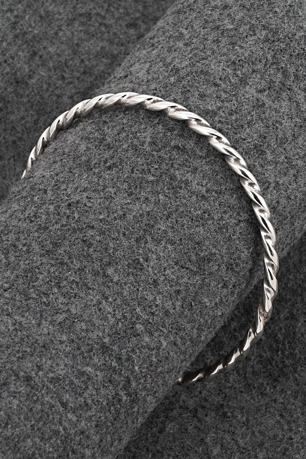 Sterling Silver Bangle Bracelet - Elaine Tahe