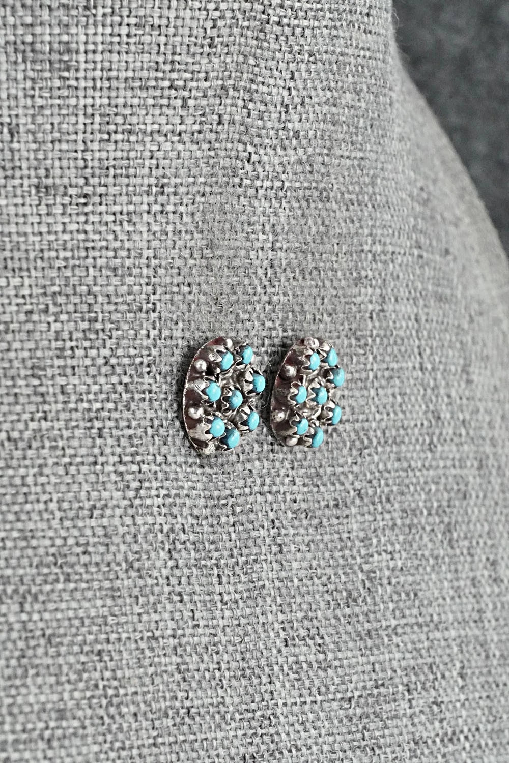 Turquoise & Sterling Silver Earrings - Randy Hooee